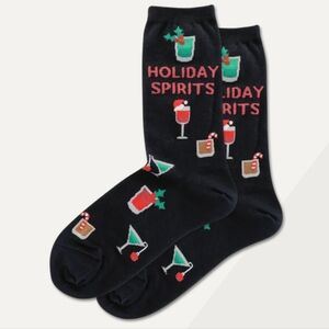 👀50% OFF🧦🍷🍸🥂NWT‼️ Festive Fun brand "Holiday Spirits" Men's Socks